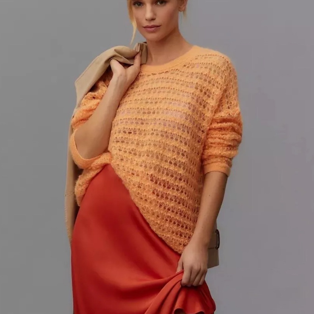 NWT Anthropologie Pilcro Open/Stitch Pullover Sweater